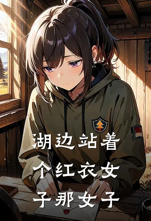 湖边站着个红衣女子那女子