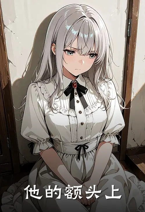 他的额头上